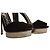 Tom Ford Sandales à plateforme en velours noir et métal Gunmetal EU 37 - vue 17