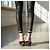 Tom Ford Sandales à plateforme en velours noir et métal Gunmetal EU 37 - vue 5
