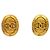Chanel Gold Clip-Ohrringe Golden