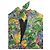 Autre Marque Vestido Mini Saloni em Seda Estampado Floral e Bolinhas Multicor Verde - Ansicht 8