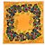 Foulard in seta Chanel con logo Coco Mark Multicolore Giallo