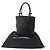 Borsa tote media Chanel Cambon Line Nero - vista 2