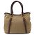 Borsa a mano/spalla 2 vie Prada in nastro jacquard Marrone Beige - vista 2