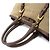 Borsa a mano/spalla 2 vie Prada in nastro jacquard Marrone Beige - vista 5