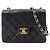 Borsa a tracolla con catena Chanel Mini Matelassé Nero