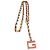 Collana Gucci con pendente G in acciaio inossidabile Argento