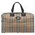Borsa Boston Burberrys Nova Check Canvas Beige Gold Auth 191064 D'oro - vista 13