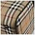 Borsa Boston Burberrys Nova Check Canvas Beige Gold Auth 191064 D'oro - vista 15