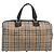 Borsa Boston Burberrys Nova Check Canvas Beige Gold Auth 191064 D'oro - vista 2