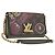 Borsa a tracolla LOUIS VUITTON Monogram Kabuki Twist MM LV Auth 167444A Monogramma