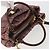 Borsa a mano Salvatore Ferragamo Vala Nylon 2way Marrone Tono Oro Auth BA14653 - vista 6