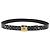 LOUIS VUITTON Gürtel Multicolor LV cut Belt Black M6890 LV Auth 193765V Schwarz