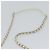 Borsa a tracolla CHANEL Matelasse con catena in pelle d'agnello 2way White Gold CC Auth 193425SAM Bianco D'oro - vista 14