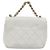 Borsa a tracolla CHANEL Matelasse con catena in pelle d'agnello 2way White Gold CC Auth 193425SAM Bianco D'oro - vista 2
