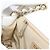 Borsa a tracolla CHANEL Matelasse con catena in pelle d'agnello 2way White Gold CC Auth 193425SAM Bianco D'oro - vista 23