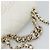 Borsa a tracolla CHANEL Matelasse con catena in pelle d'agnello 2way White Gold CC Auth 193425SAM Bianco D'oro - vista 7