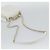 Borsa a tracolla CHANEL Matelasse con catena in pelle d'agnello 2way White Gold CC Auth 193425SAM Bianco D'oro - vista 9