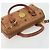 MCM Logogram Vicetos Mini Boston Bag PVC Leather 2way Brown Gold Auth 192428A Tasche Braun Golden - Ansicht 6