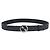 Cintura GUCCI GG Supreme Interlocking G Belt PVC 53.1"" Black 703147 Auth BA14141V Nero Argento