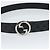 Cintura GUCCI GG Supreme Interlocking G Belt PVC 53.1"" Black 703147 Auth BA14141V Nero Argento - vista 5