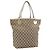Borsa Tote GUCCI GG Canvas Beige Tono Oro 120836 Auth BA14589
