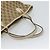 Borsa Tote GUCCI GG Canvas Beige Tono Oro 120836 Auth BA14589 - vista 7