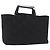 Borsa a mano Salvatore Ferragamo Canvas Black Silver Auth BA14183 Nero Argento