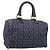 Céline Borsa a mano CELINE C Sulky Canvas Navy Gold Tone Auth gh2303 Blu navy