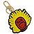 LOUIS VUITTON Porte Cles Face Leather Bag Charm LVxYK Yellow M01130 Auth 194698M Giallo