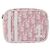 Pouch Christian Dior Trotter Canvas PVC Rosa Argento Auth bs36488 - vista 13