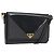 Borsa a tracolla SAINT LAURENT PVC Canvas Black Gold Auth bs36624 Nero D'oro