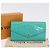 LOUIS VUITTON Monogram Vernis Portefeuille Sarah Wallet Blue M93219 Auth hk3947 - vista 12