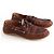 Mocassini Longchamp in pelle marrone taglia 38 - vista 3