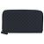 Cartera GUCCI Micro GG Canvas Guccissima de cuero Navy Silver 544473 Auth 192518A Plata Azul marino - vista 13