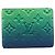 LOUIS VUITTON Taurillon Clemence Illusion Portefeuille Slender Auth 192437 Verde - vista 13