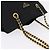 Borsa a Tracolla con Catena PRADA Nylon Nero Tono Oro Auth 194116 - vista 6