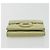 Portafoglio CHANEL Matelasse 2.55 in pelle d'agnello verde e oro CC Auth 193593A D'oro - vista 6