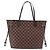 Borsa Tote LOUIS VUITTON Damier Ebene Neverfull MM N51105 LV Auth ka5529V - vista 13
