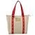 Saco Tote LOUIS VUITTON Antigua Cabas MM Bege Vermelho M40035 LV Auth ka5465 - vista 13