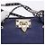 Borsa Tote VALENTINO Studs in pelle 2way Blu Tono Oro Auth BA14688 - vista 20