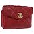 Borsa vita CHANEL Matelasse in pelle d'agnello rossa e oro CC Auth BA14212 Rosso D'oro