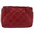 Borsa vita CHANEL Matelasse in pelle d'agnello rossa e oro CC Auth BA14212 Rosso D'oro - vista 2