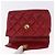 Borsa vita CHANEL Matelasse in pelle d'agnello rossa e oro CC Auth BA14212 Rosso D'oro - vista 8