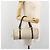 Céline Borsa a mano CELINE Macadam Canvas PVC Leather Ivory Gold Auth 191981A D'oro Crudo - vista 22