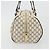 Céline Borsa a mano CELINE Macadam Canvas PVC Leather Ivory Gold Auth 191981A D'oro Crudo - vista 4