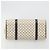Céline Borsa a mano CELINE Macadam Canvas PVC Leather Ivory Gold Auth 191981A D'oro Crudo - vista 5