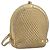 BALLY Rucksack Leder Gold Auth 194106 Golden