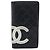 Portafoglio lungo CHANEL Matelasse Cambon Line in pelle nera e argento CC Auth bs36564 Nero - vista 13