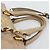 Borsa a mano PRADA in pelle 2way Beige Gold Auth 194763M D'oro - vista 14