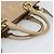 Borsa a mano PRADA in pelle 2way Beige Gold Auth 194763M D'oro - vista 7
